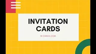 How to Make Invitation Card in Canva (2nd Tutorial)