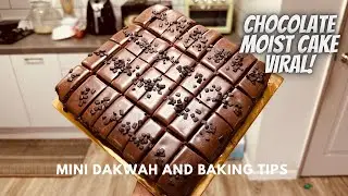 RESEPI MOIST CHOCOLATE CAKE VIRAL! ( Versi bakar)