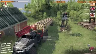 Spintires - stream. Карта "Березовая долина"