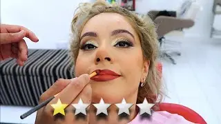 WORST REVIEWED MAKEUP ARTIST GAVE ME A CAKE FACE