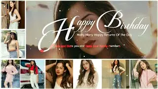Birthday Status Video Editing | Photo Se Birthday Video Kaise Banaye |Black Screen Birthday Template