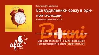 Звук: Все будильники сразу в одной мелодии
