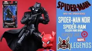 Marvel Legends SPIDER MAN NOIR & SPIDER HAM Into the Spider Verse Target Exclusive Figure Review