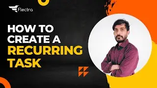 How To Create a Recurring Task || Flectra Project Management