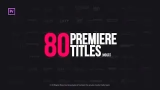 Premiere Pro Template: Clean Titles Package | Essential Graphics