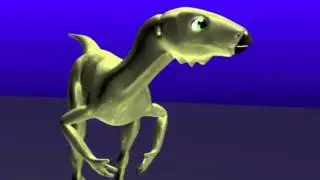 Blender animation test of a Hypsilophodon