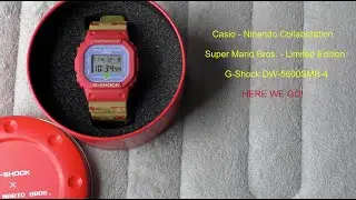 G-Shock Super Mario Bros. Limited Edition - Casio Nintendo Collaboration