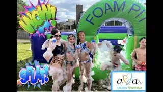 Biggest and Best Inflatable Backyard Party EVER!!