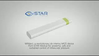 Animation of MINIject MIGS device and surgical procedure