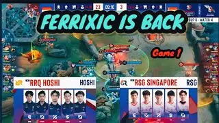 NATHAN SKYLAR TERLALU BAR BAR, RRQ VS RSG SG GAME 1 #mobilelegends