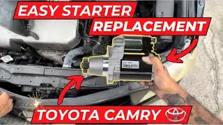 Toyota Camry Starter Replacement 2008 6 Cylinder 3.5L Engine (2007-2011)