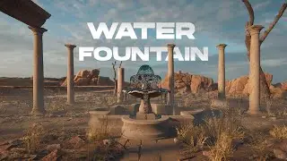 Water fountain - [Asset for Zibra Liquid]. Real-time 3D liquid simulation