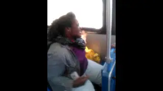 Haitians arguing on bus