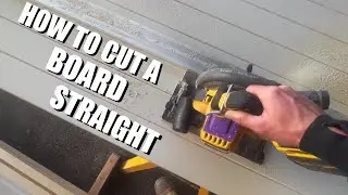 How to cut a straight line without a track saw