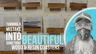 Pecky Cypress Wood & Resin Coasters - Turning A Mistake Into Something Beautiful
