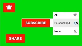 Top 6 || Green Screen Animated Subscribe Button || by My solid Tech