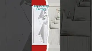 Scenery drawing easy 