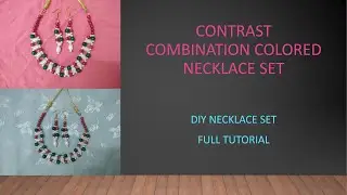 Contrast Combination Colored Necklace Set