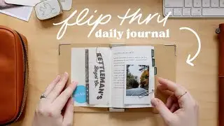 completed journal flip through ✸ oct - dec in my passport travelers notebook