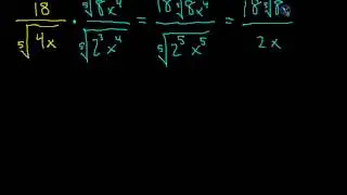 Rationalizing the denominator with nth roots