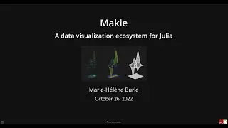 Data visualization in Julia with the Makie ecosystem