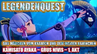 Genshin Impact ~ Legendenquest ~ Ayaka ~ Das Märchen vom Kranich und dem weißen Kaninchen