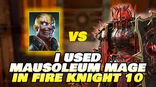 BEATING FIRE KNIGHT 10 WITH MAUSOLEUM MAGE! RAID SHADOW LEGENDS