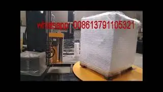 Pallet wrapping machine(Use netting material not stretch film)suitable for fresh onions etc