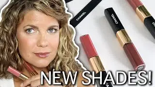 NEW CHANEL Le Rouge Duo Ultra Tenue Lip Color | Timeless Beige, Endless Pink, Light Brown Try-On