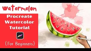 🎨 Juicy Watermelon Procreate Watercolor Tutorial 🍉 EASY TricksBeginners!