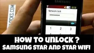 How To Unlock Samsung Star S5230 or Star Wifi S5230W by Unlock Code