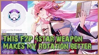 Spiral Abyss with Yae Miko + Oathsworn Eye 4 Star F2P - Genshin Impact