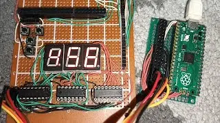 RASPBERRY PI PICO 74HC595 7 SEGEMENT PYTHON