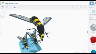 Tinkercad Dersleri - 60. Ders - Bal Arısı (Honeybee) Tasarımı