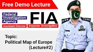 FIA Jobs Preparation | Free Lecture on Political Map of Europe | Tanveer Ranjha | Study River