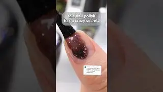 🤯 wait, this nail polish is secretly magnetic?! 👀💅 #nails #nailpolish