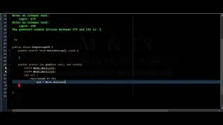 Java Program to Computing GCD between two positive integers