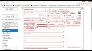 Konvertierung eines statischen PDF Dokumentes in ein dynamisches, ausfuellbares PDF Formula