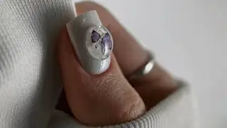 🦋 3D nail design / Delicate spring manicure