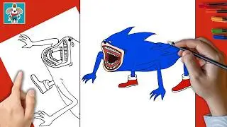 Como Dibujar Shin Sonic Tapes | Sonic 3 La Película | Paso a Paso