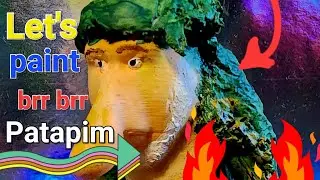 Brr Brr Patapim Paint 3d print brainrot#meme #3d #brainrot #home #a1mini #diy #craft #painting #ai