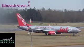 18 Minutes of Plane Spotting at Edinburgh Airport Includes B737, A320, A350, and more