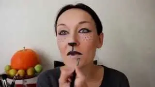 Макияж на хэллоуин|Halloween make up|Как сделать макияж кошки на хэллоуин