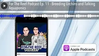 For The Reef Podcast Ep. 11 - Breeding Urchins and Talking Aquaponics