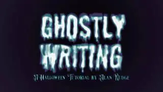 Ghostly Writing Halloween Tutorial