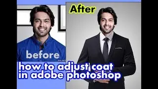 how to adjust coat and tie in adobe photoshop
