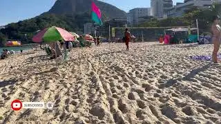 4K|ASMR 🫢 Girls at Leblond Beach Party | Carnival in Rio de Janeiro | Walk of Brazil🌊