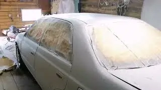 облить авто в простом гараже. TOYOTA PREMIO.