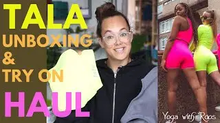 Tala unboxing & try on haul | Leggings, sport bras and biker shorts | Yoga with Roos