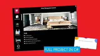 C# Full Project Tutorial (Hotel Management System) step by step WITH SOURCE CODE (Used MYSQL  DB)